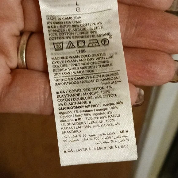 Old Navy, Large, pink top, elastic sleeve, NWT - Picture 5 of 5